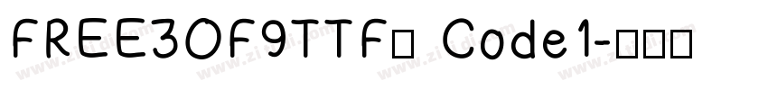 FREE3OF9TTF或 Code1字体转换